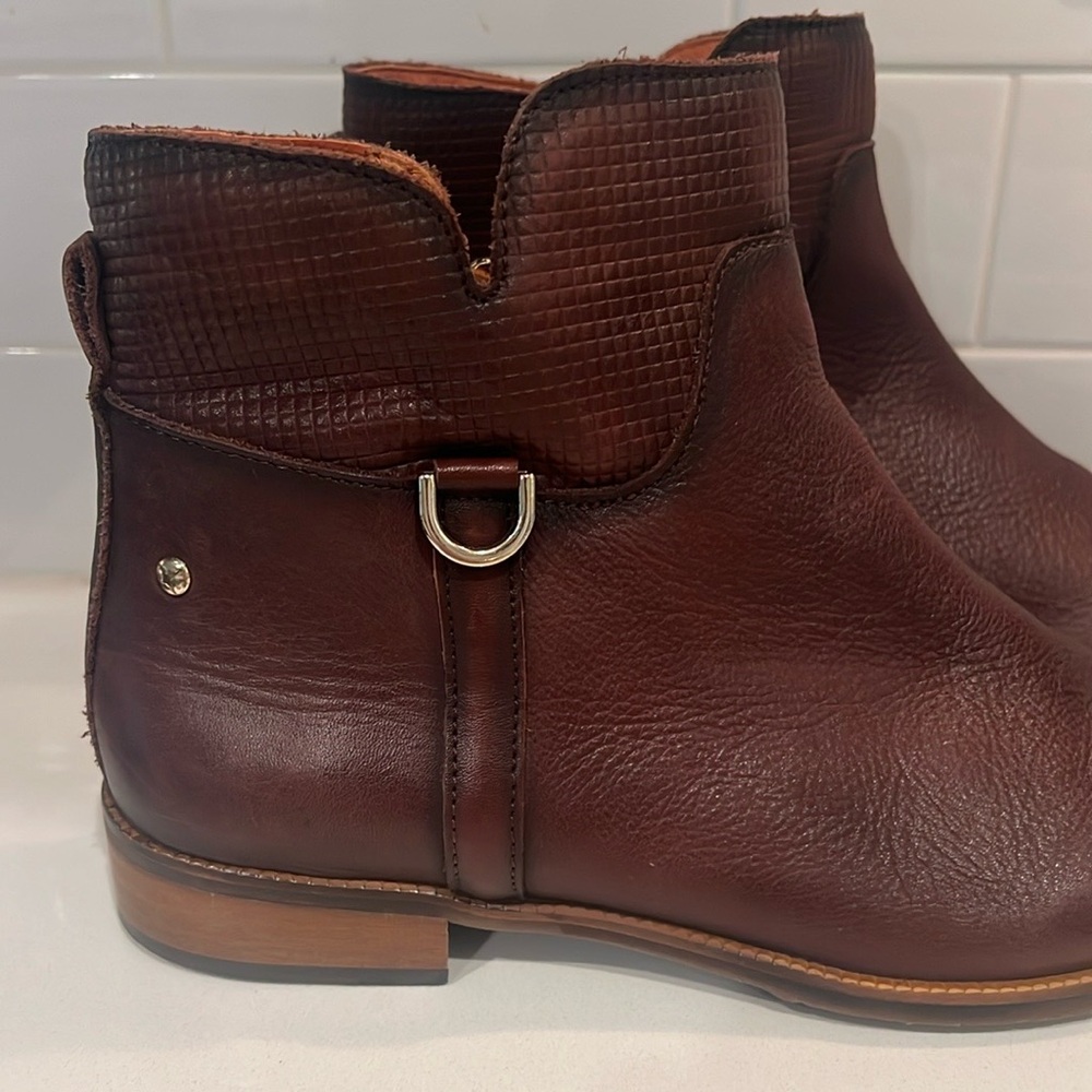 EXCELLENT! Worn Once! Pikolinos Women’s Royal Brown Leather Boots Size 41 - Picture 2 of 8